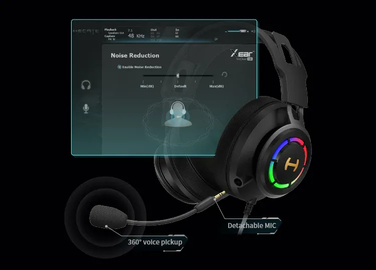 Edifier G35 7.1 Surround Sound USB Gaming Headphone (Black) overview 8