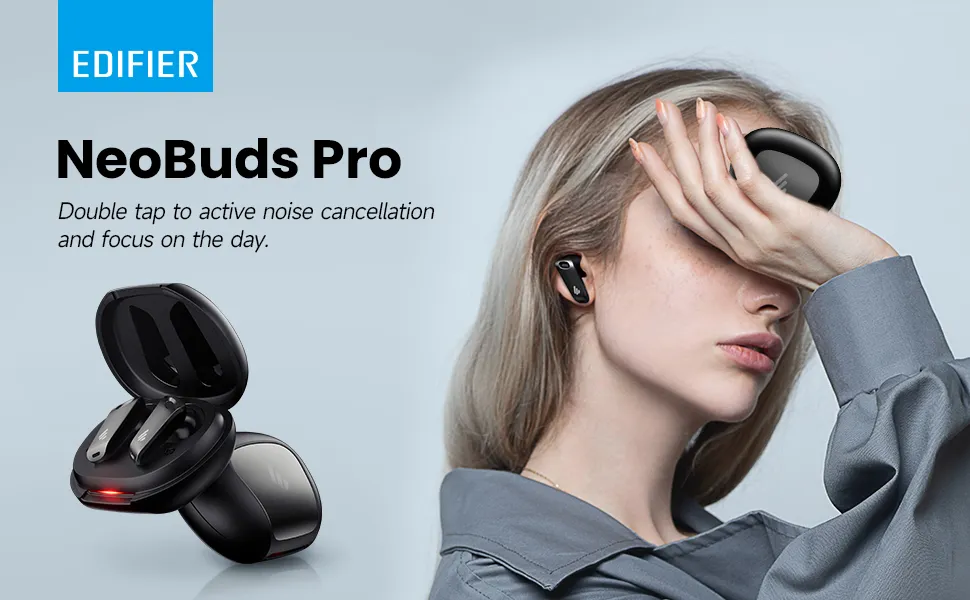 Edifier Neo buds Pro True Wireless Stereo Earbuds with Active Noise Cancellation (Black) overview 1