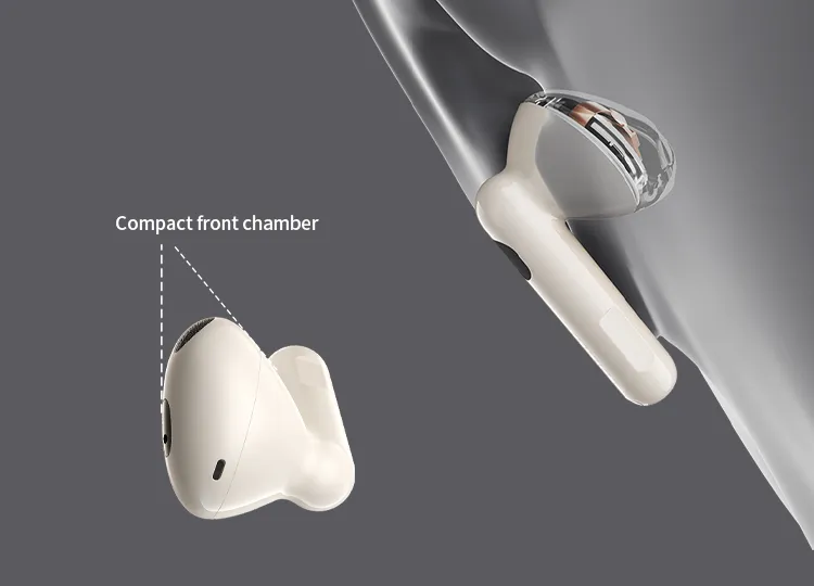 Edifier W320TN Adaptive Active Noise Cancelling TWS Earbuds (Ivory) overview 4