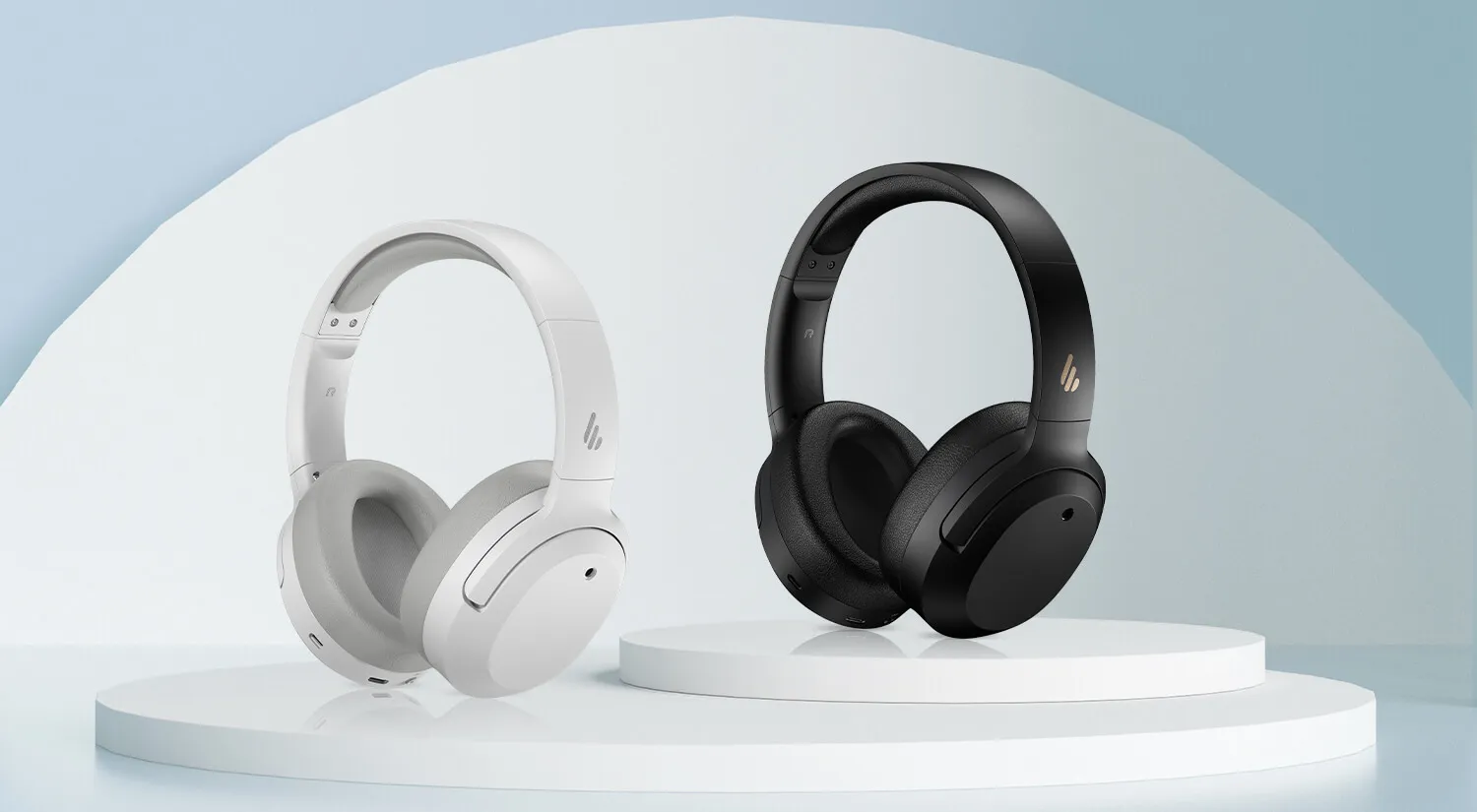 Edifier W820Nb Hybrid Active Noise Cancelling Headphones (White) overview 4