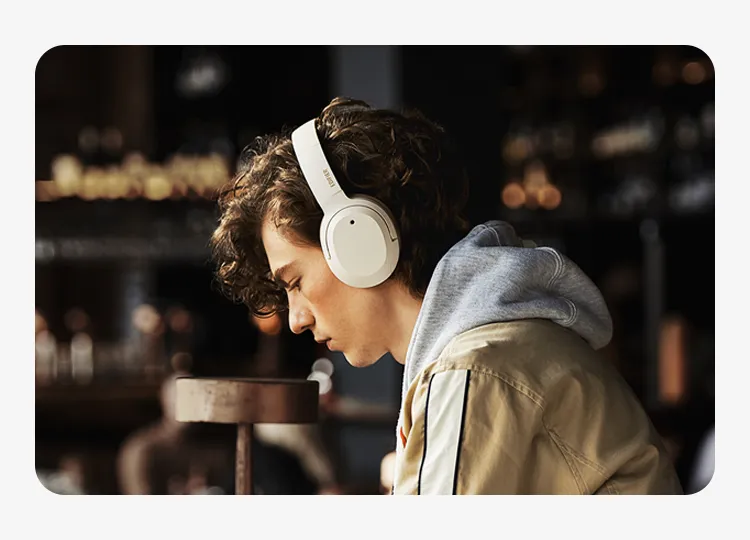 Edifier W820Nb Plus Wireless Noise Cancellation Over-Ear Headphones (Gray) overview 3