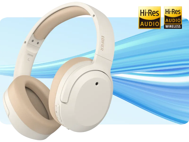 Edifier W820Nb Plus Wireless Noise Cancellation Over-Ear Headphones (Ivory) overview 9