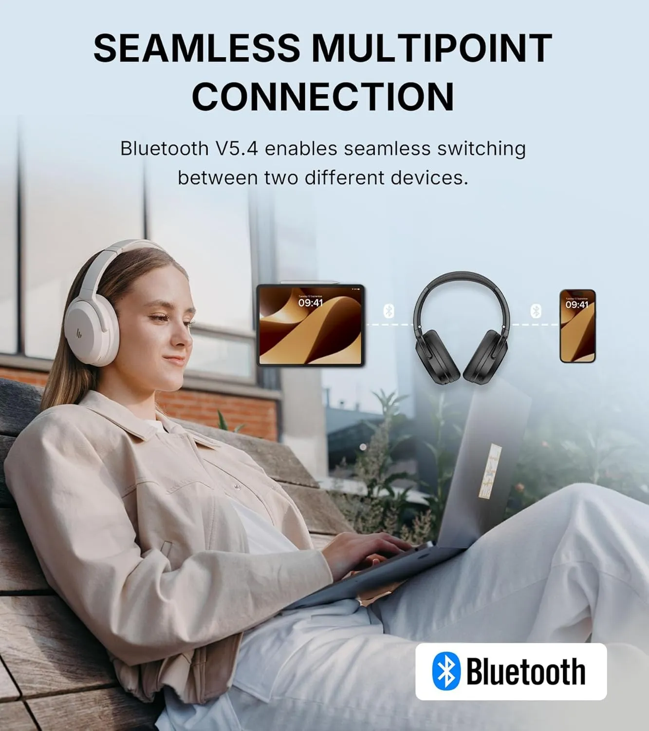 Edifier WH700NB Pro Wireless Over-Ear Headphones (Black) overview 7