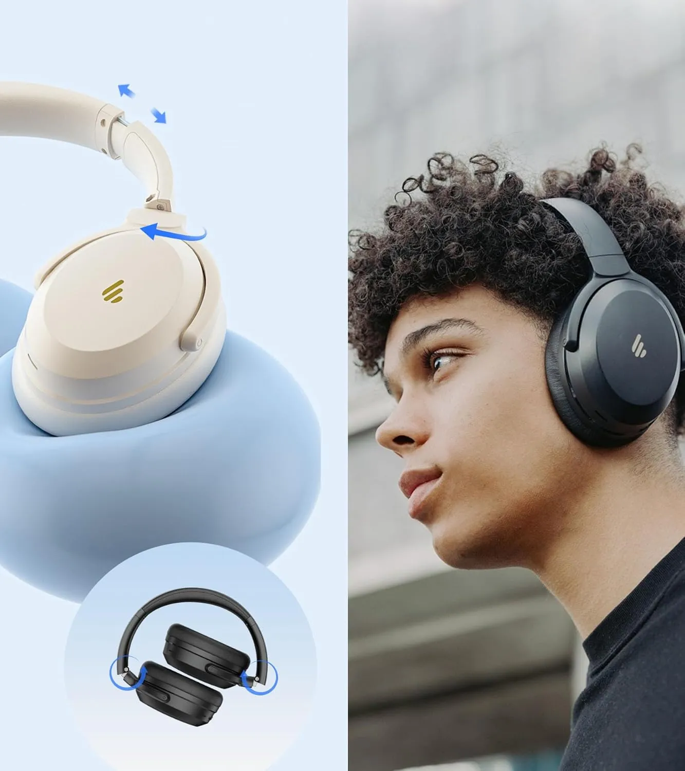 Edifier WH700NB Pro Wireless Over-Ear Headphones (IVORY) overview 9