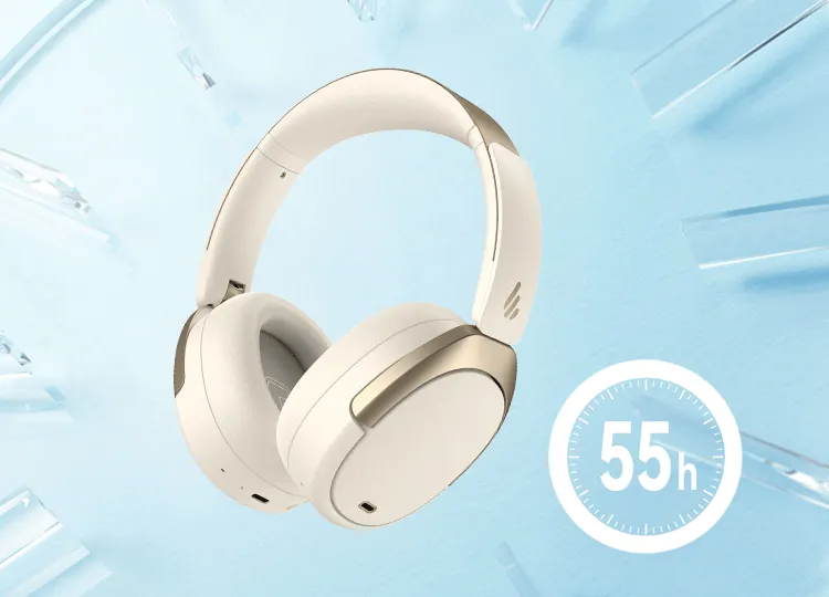 Edifier WH950NB Hybrid Active Noise Cancelling Headphones (Ivory) overview 6