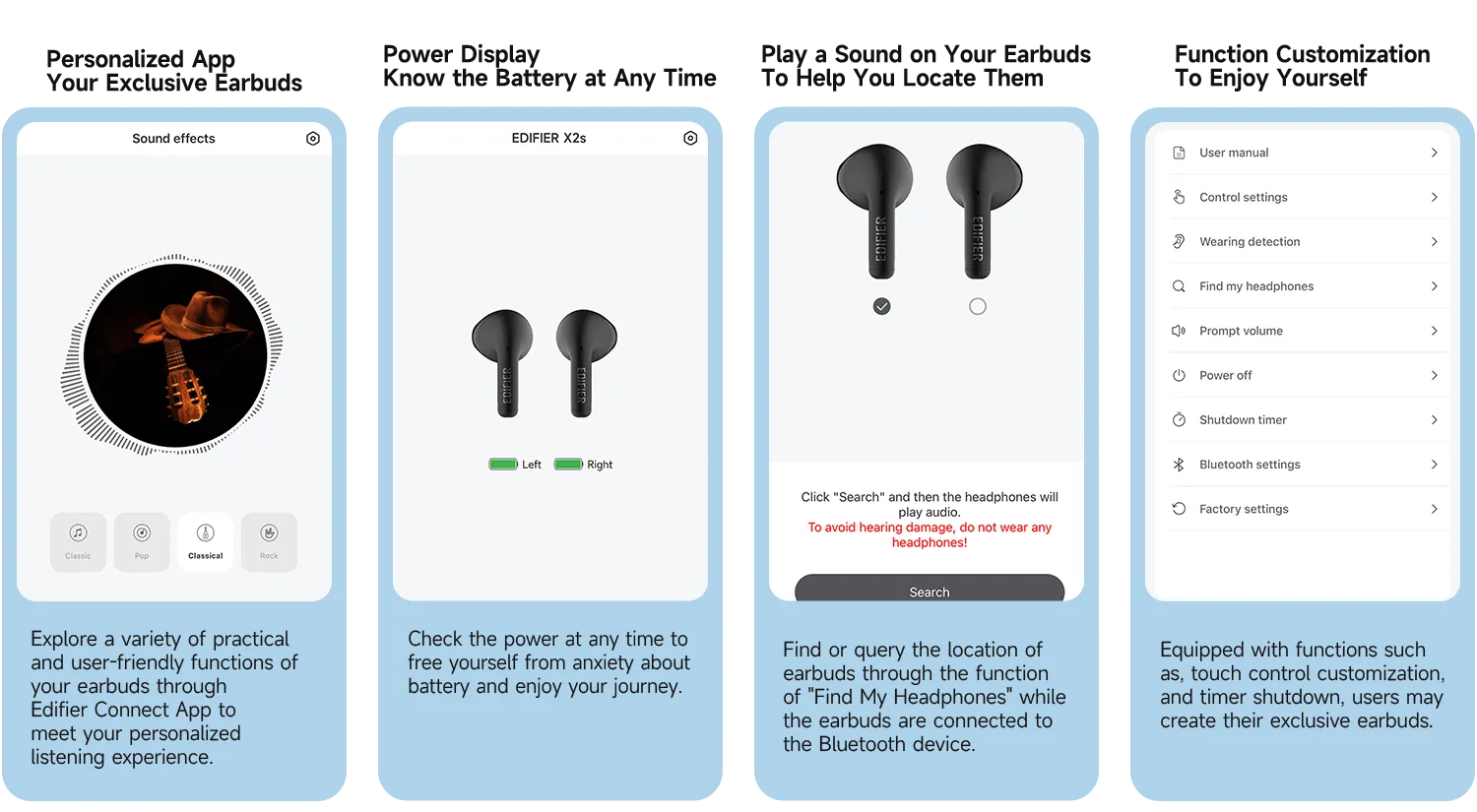 Edifier X2s True Wireless Earbuds (Gray) overview 7