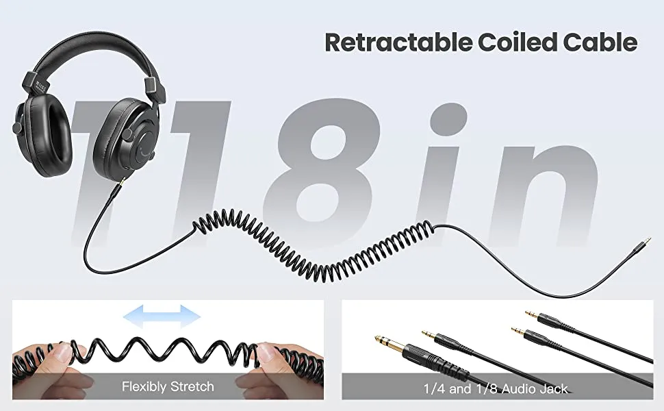 Fifine H8 Studio Monitoring Wired Headphone overview 3