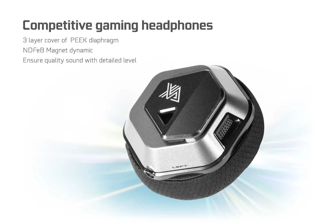 Galax Xanova Ocala XH200 7.1 Gaming Headset (Black) overview 3