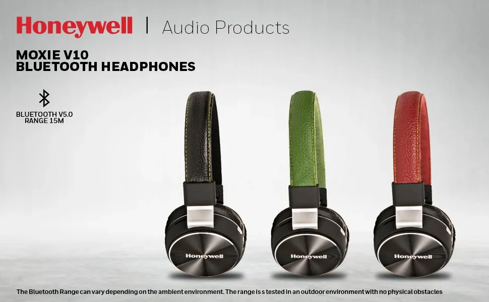 Honeywell Moxie V10 Bluetooth Wireless Headphone - Black overview 1