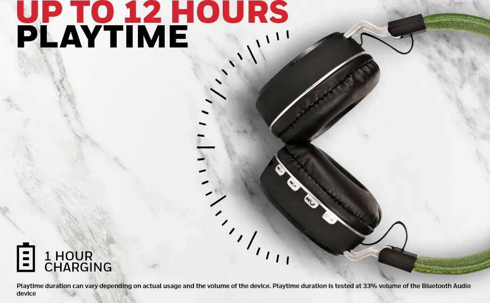 Honeywell Moxie V10 Bluetooth Wireless Headphone - Olive Green overview 2