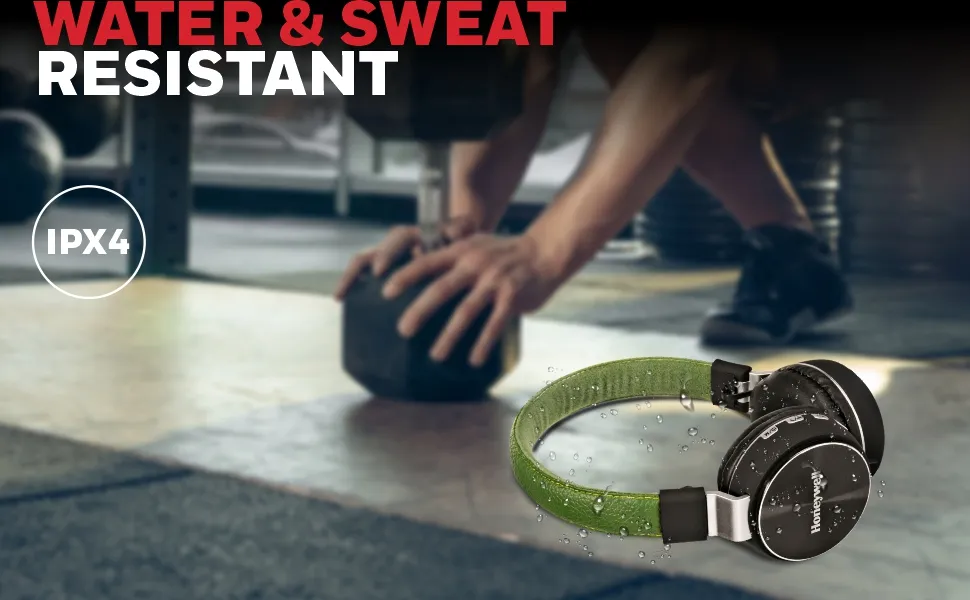 Honeywell Moxie V10 Bluetooth Wireless Headphone - Olive Green overview 3