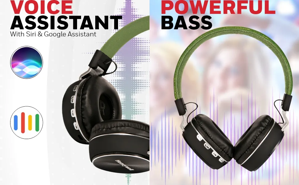 Honeywell Moxie V10 Bluetooth Wireless Headphone - Olive Green overview 5