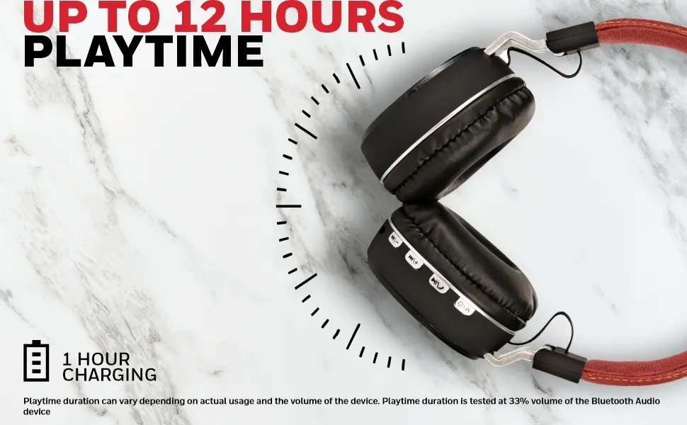 Honeywell Moxie V10 Bluetooth Wireless Headphone - Red overview 2