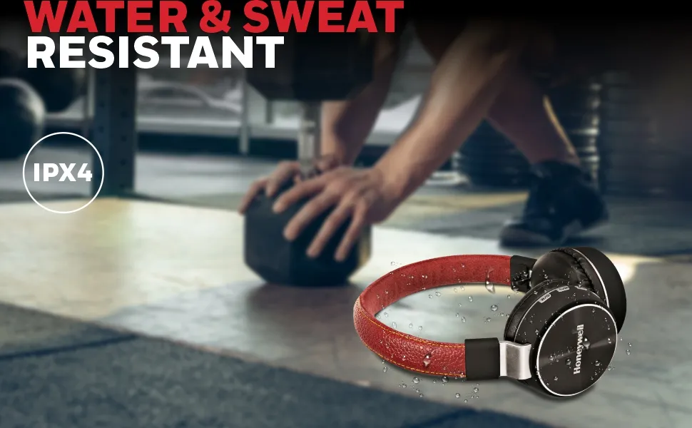 Honeywell Moxie V10 Bluetooth Wireless Headphone - Red overview 3