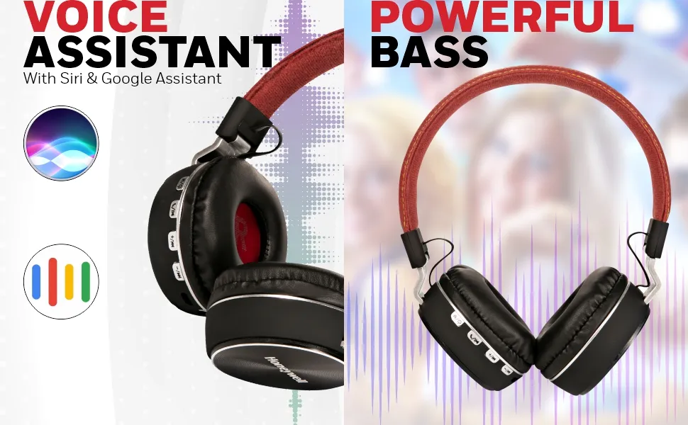 Honeywell Moxie V10 Bluetooth Wireless Headphone - Red overview 5