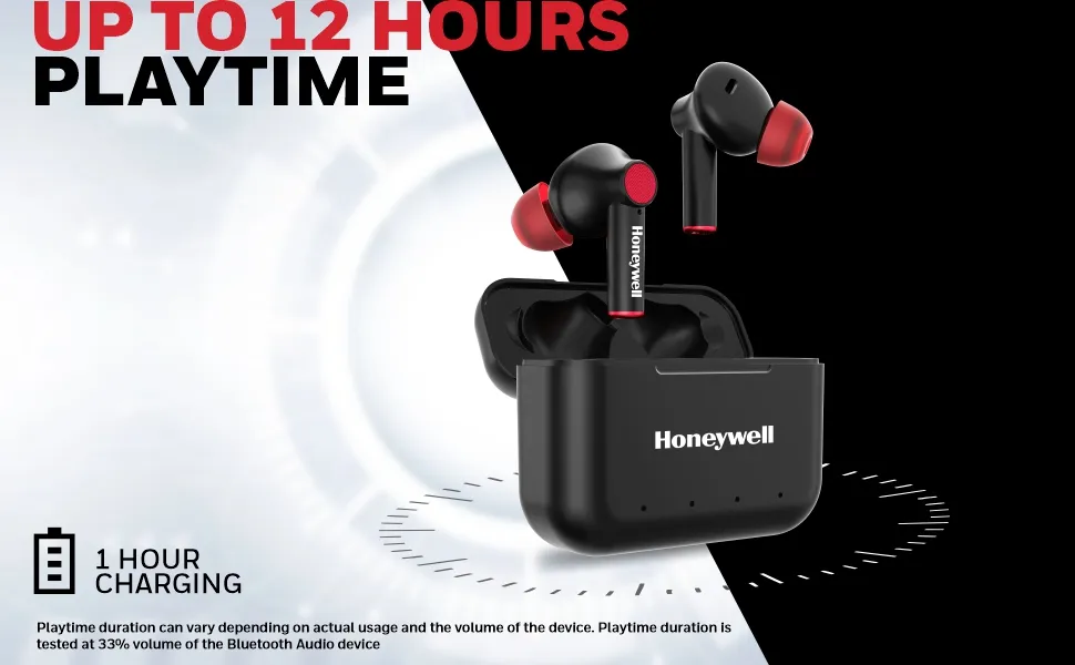Honeywell Moxie V1000 Truly Wireless Earbuds (Black) overview 2