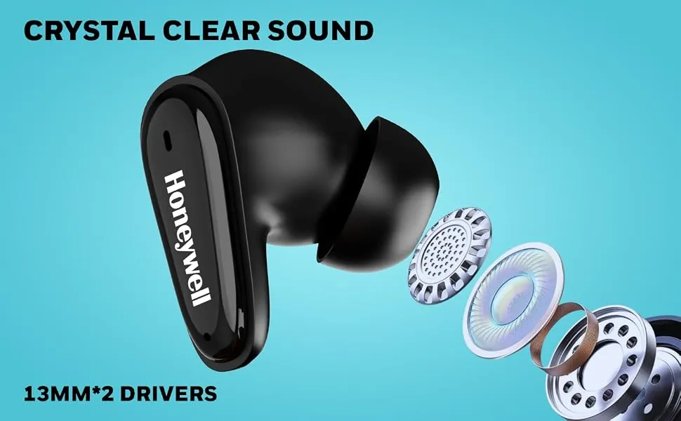 Honeywell Moxie V1100 TWS Earbuds (Black) overview 4