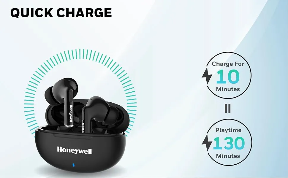 Honeywell Moxie V1200 Bluetooth TWS Earbuds (Black) overview 2