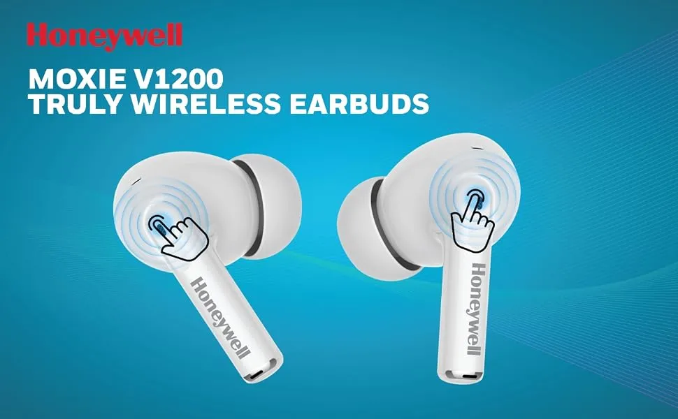 Honeywell Moxie V1200 Bluetooth TWS Earbuds (White) overview 1