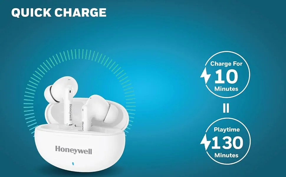Honeywell Moxie V1200 Bluetooth TWS Earbuds (White) overview 2