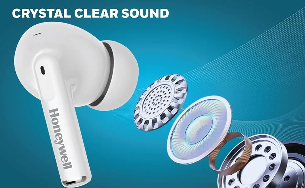 Honeywell Moxie V1200 Bluetooth TWS Earbuds (White) overview 4