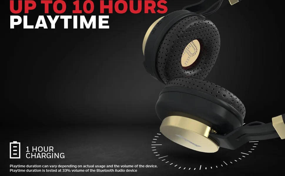 Honeywell Suono P10 Bluetooth Over Ear Headphones - Gold overview 2