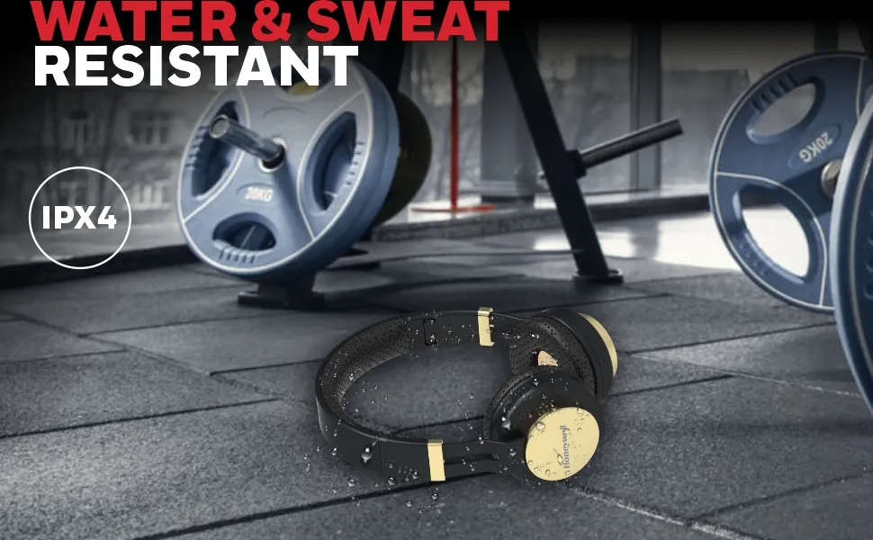 Honeywell Suono P10 Bluetooth Over Ear Headphones - Gold overview 3