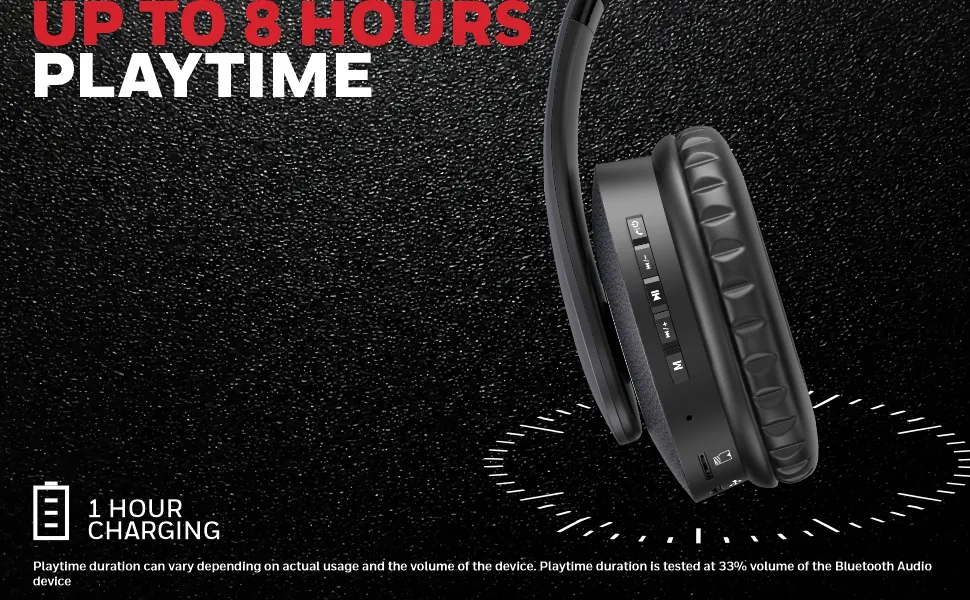 Honeywell Suono P20 Bluetooth Wireless Over Ear Headphone Charcoal Grey overview 2