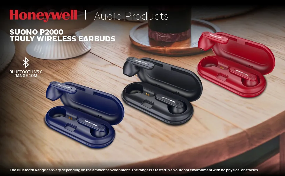 Honeywell Suono P2000 Truly Wireless Earbuds (Grey) overview 1
