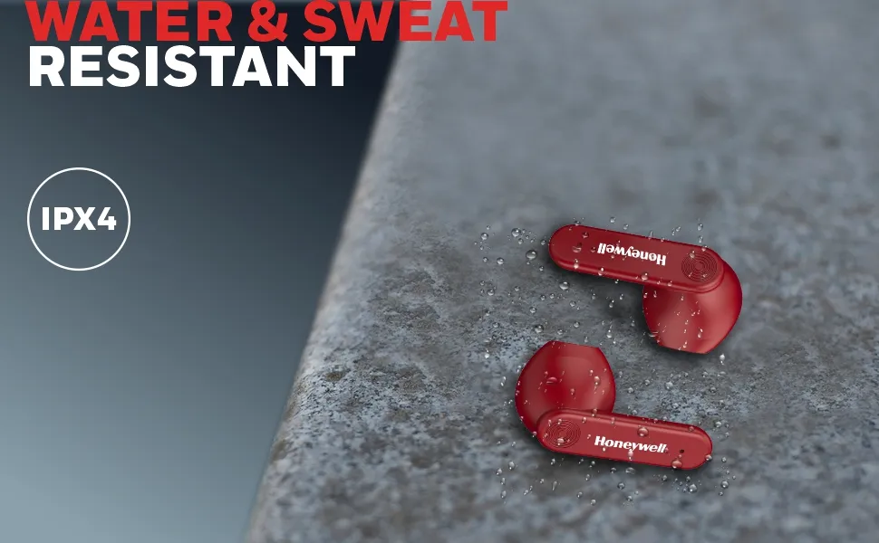 Honeywell Suono P2000 Truly Wireless Earbuds (Red) overview 3