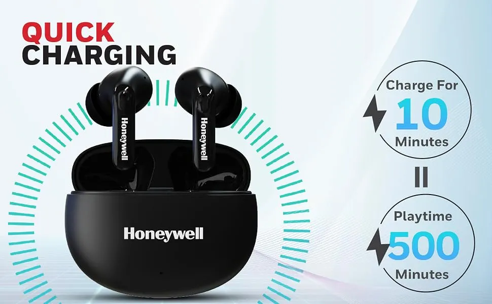 Honeywell Suono P2100 Bluetooth TWS Earbuds (Black) overview 2