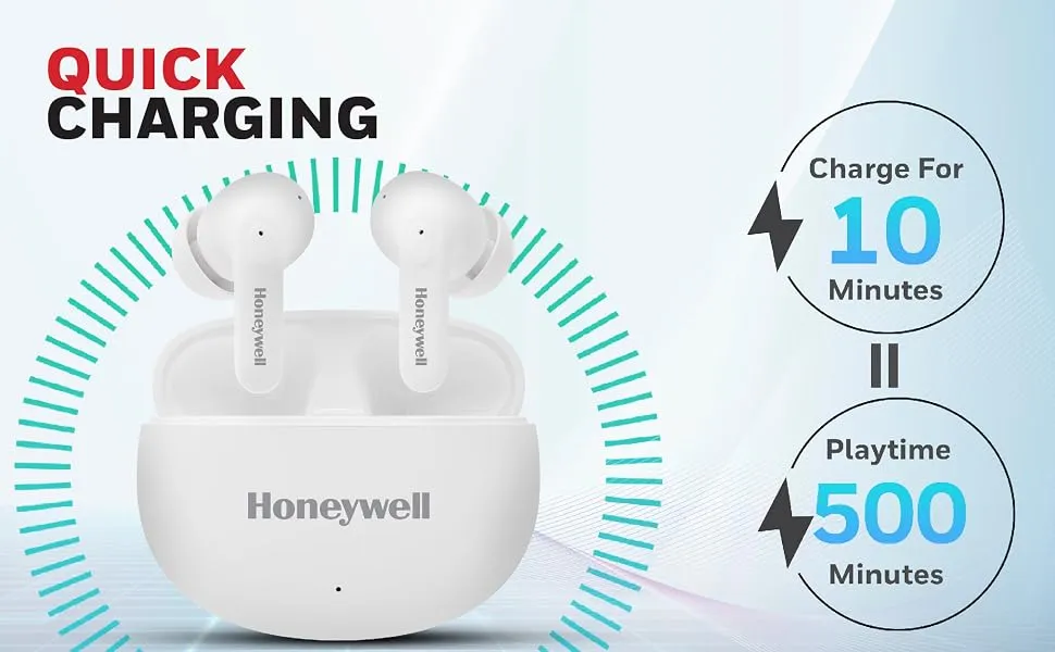 Honeywell Suono P2100 Bluetooth TWS Earbuds (White) overview 2