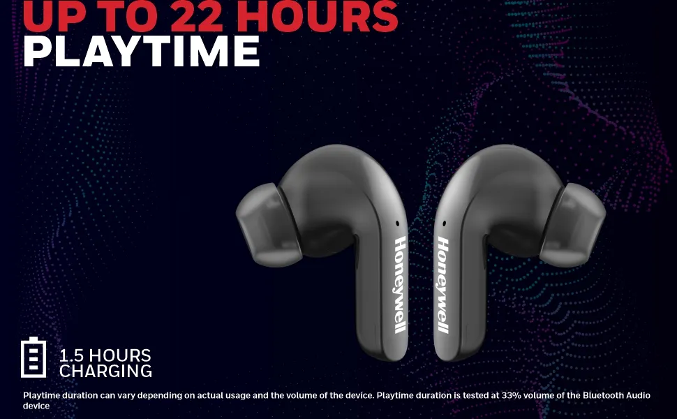 Honeywell Suono P3000 Truly Wireless Earbuds (Black) overview 2