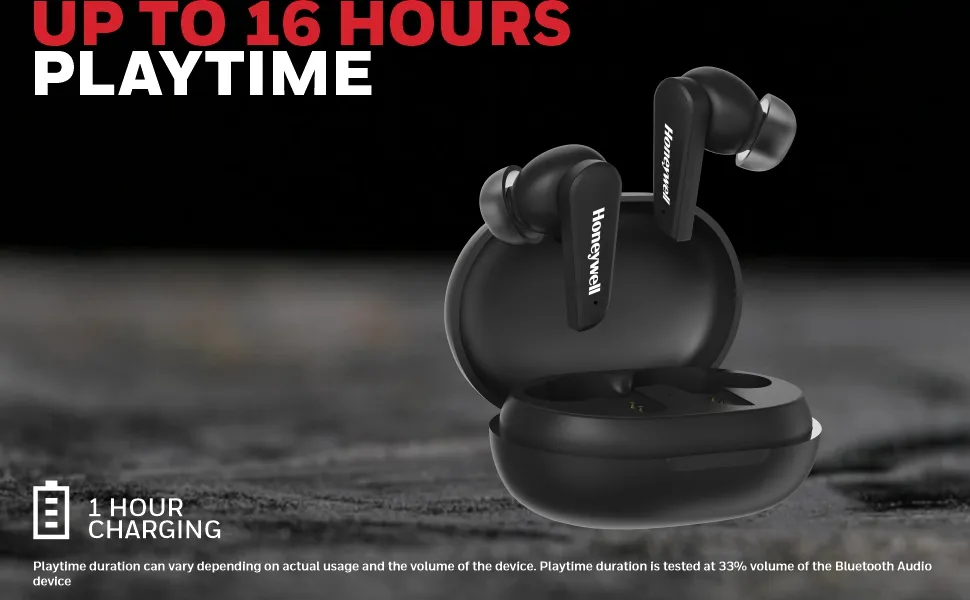 Honeywell Trueno U5000 Truly Wireless ANC Earbuds (Black) overview 2