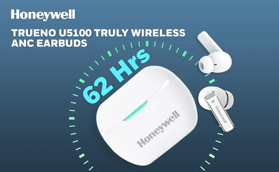 Honeywell Trueno U5100 TWS Earbuds (White) overview 1