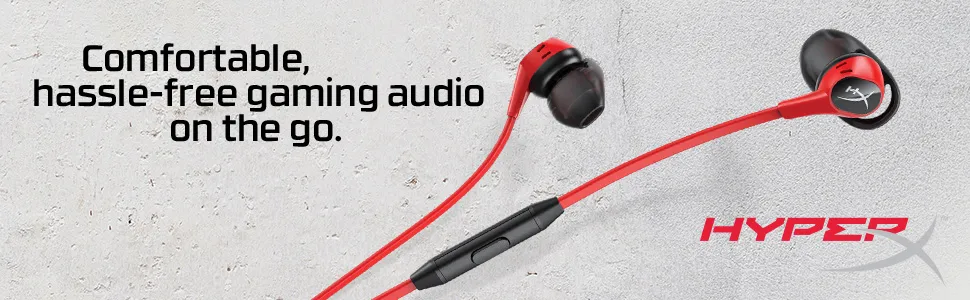 HyperX Cloud Earbuds (Red-Black) overview 1