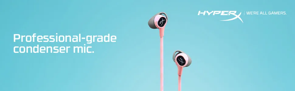 HyperX Cloud Earbuds Gaming Earphone (Pink) overview 1