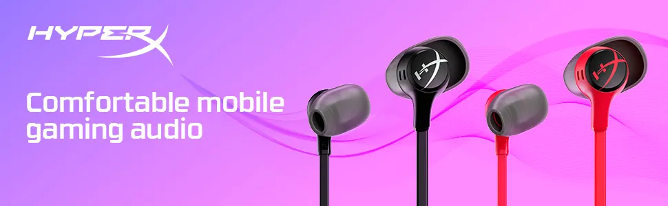 HyperX Cloud Earbuds II Black Gaming Earphone overview 1