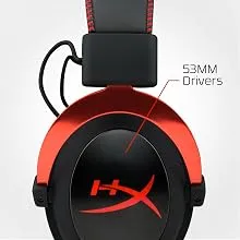 HyperX Cloud II Wired Over Ear Headphones with Mic - Red (4P5M0AA) overview 4