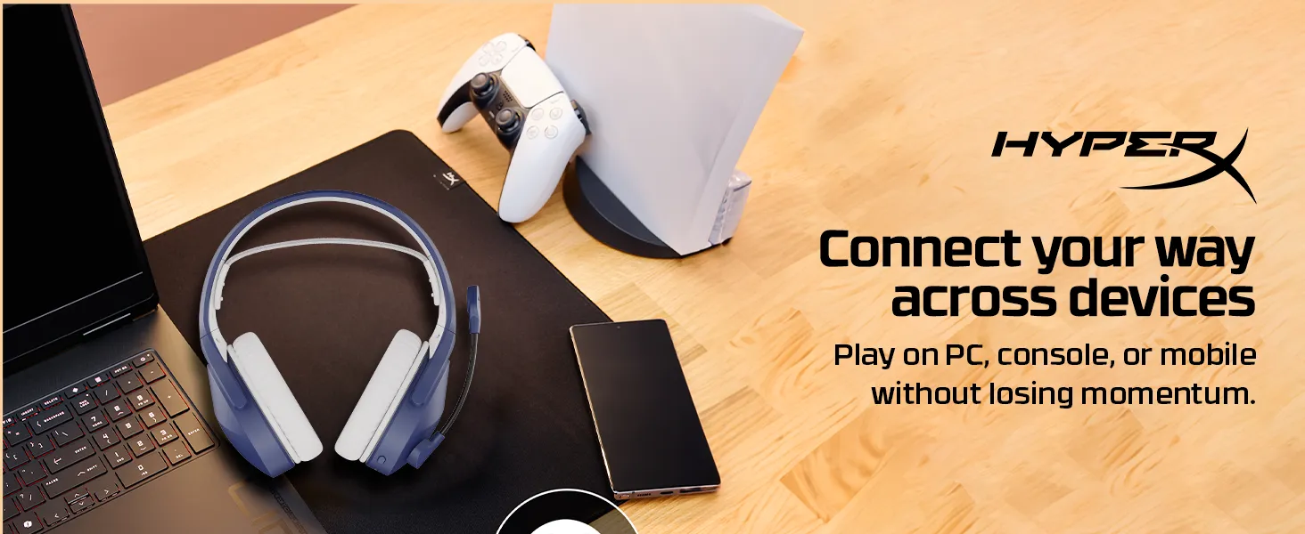 HyperX Cloud Jet Wireless Gaming Headset (Light Blue) AM7A0AA overview 1