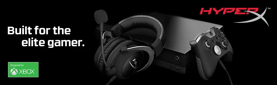 HyperX CloudX Gaming Headset for Xbox (Black & Silver) overview 2