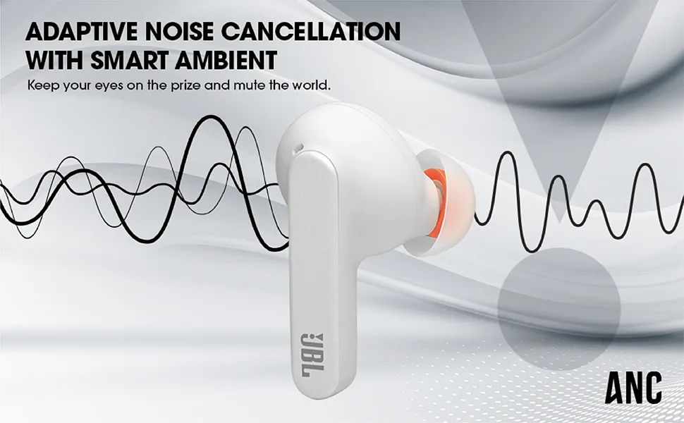 JBL Live Pro+ TWS, Adaptive Noise Cancellation Earbuds with Mic, Black overview 2
