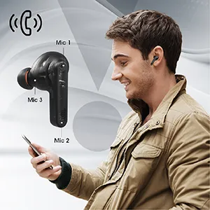 JBL Live Pro+ TWS, Adaptive Noise Cancellation Earbuds with Mic, Black overview 4
