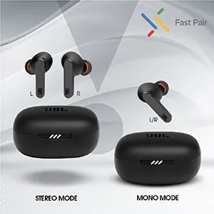 JBL Live Pro+ TWS, Adaptive Noise Cancellation Earbuds with Mic, Black overview 5
