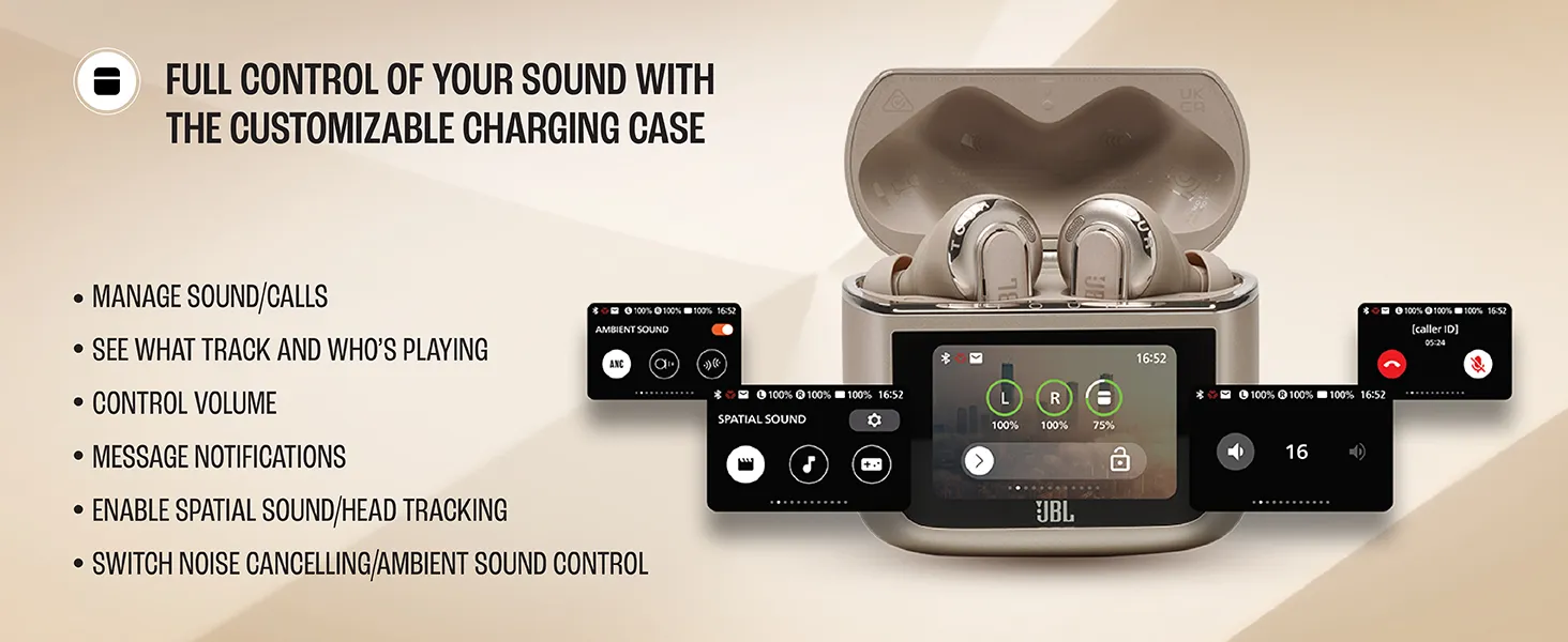 JBL Tour Pro 3 Earbuds with ANC 2.0 (Latte) overview 4
