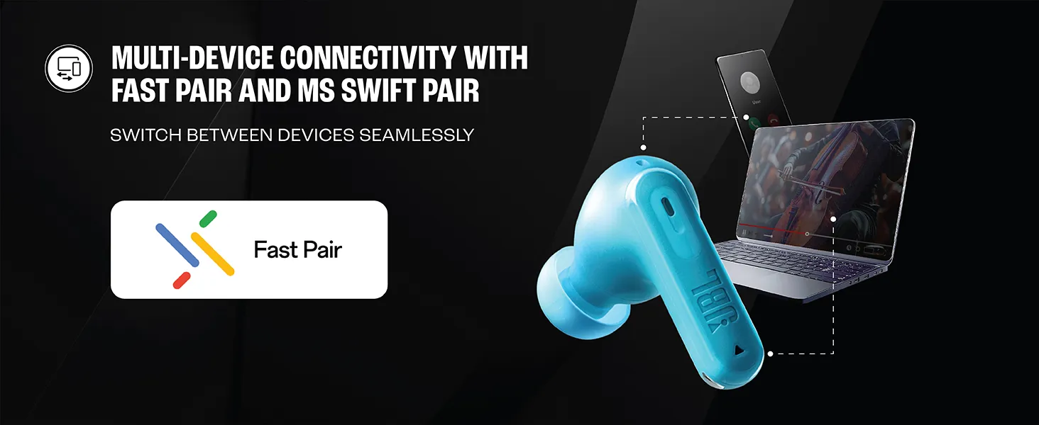 JBL Tune Beam 2 TWS Earbuds (White) overview 6