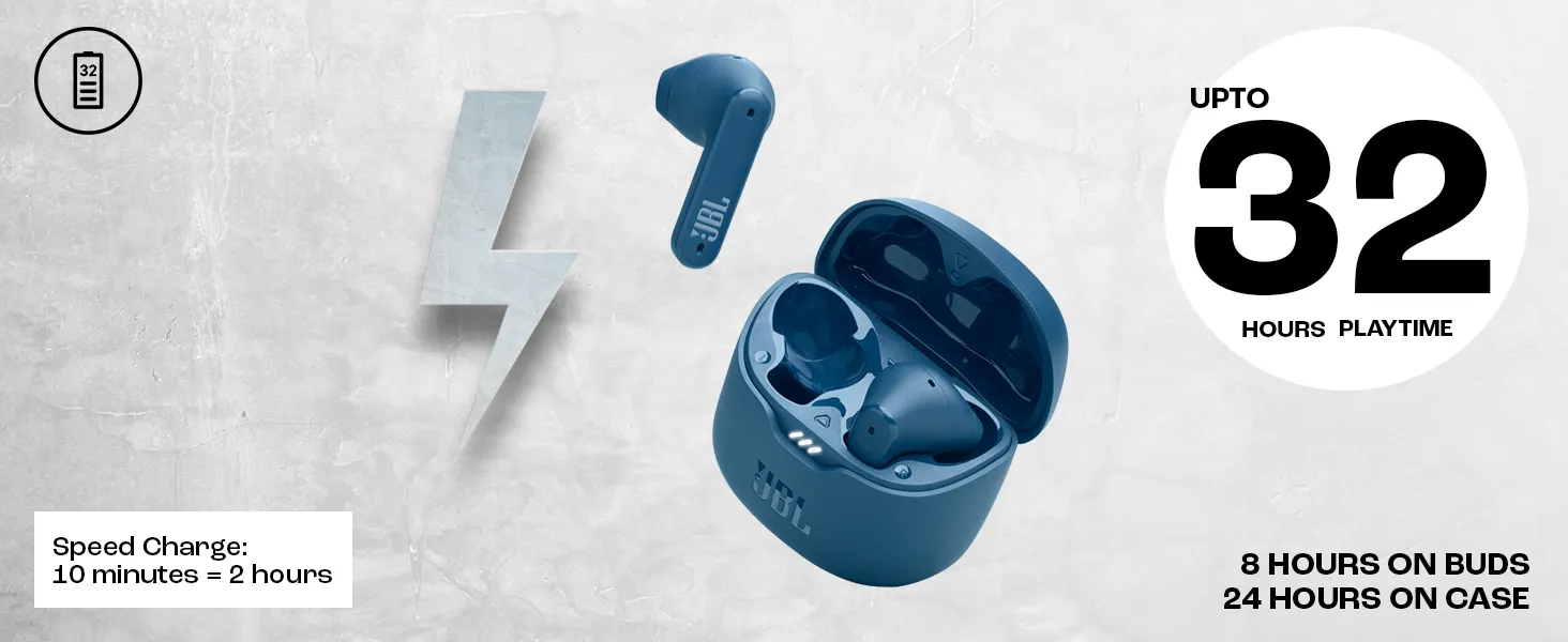 JBL Tune Flex in Ear Wireless TWS Earbuds with Mic, ANC Earbuds, Customized Extra Bass with Headphones App, 32 Hrs Battery, 4-Mics, IPX4, Ambient Aware, Bluetooth 5.2 (Black) overview 4