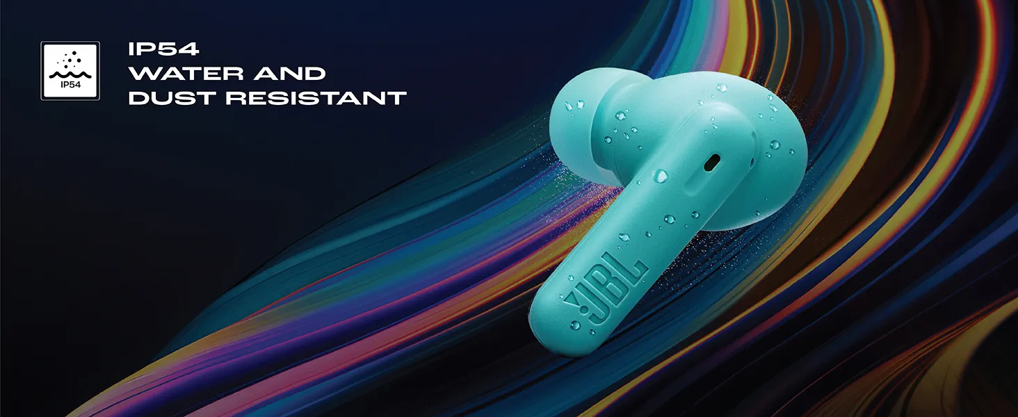 JBL Wave Beam 2 Ear Buds Wireless Bluetooth V5.3 Active Noise Cancellation Earbuds (Blue) overview 4