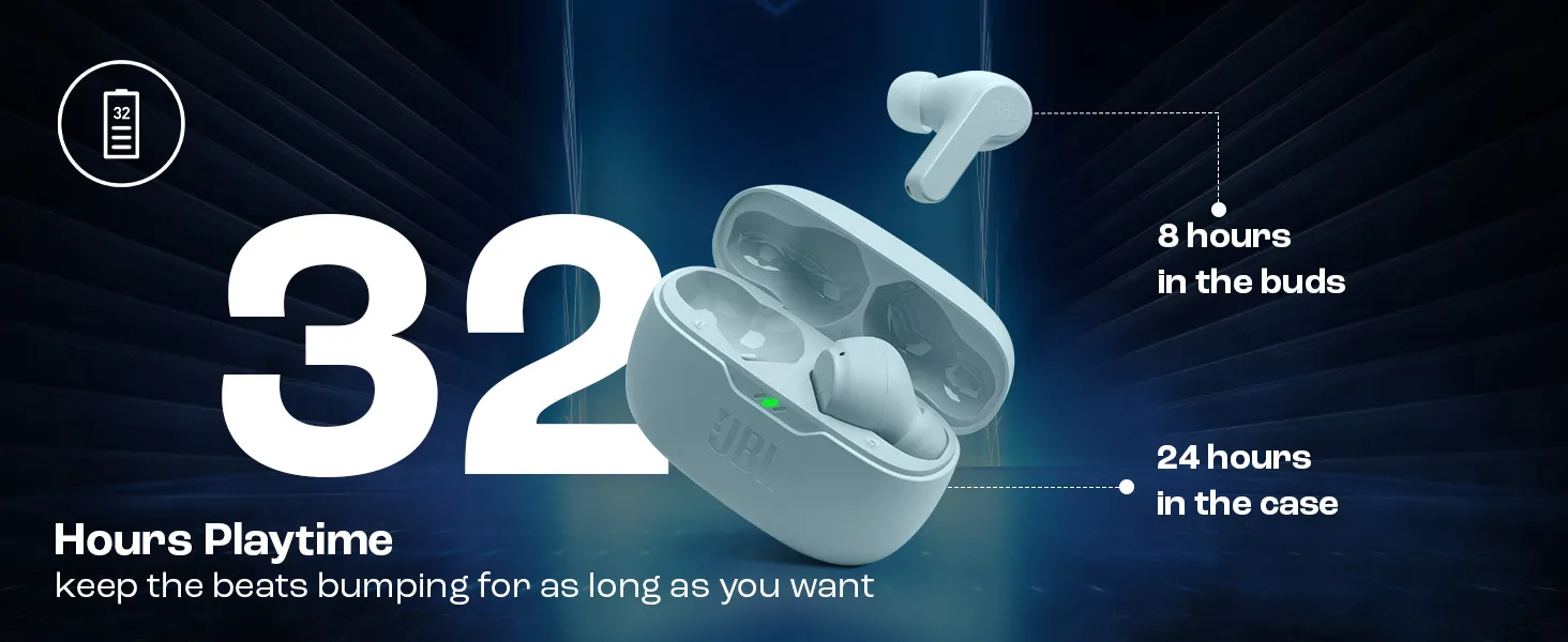 JBL Wave Beam in-Ear Earbud (Beige) overview 3