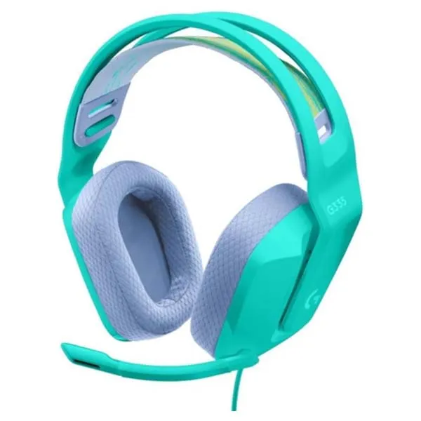 Logitech G335 Wired Headphones Gaming Over Ear Headset (Mint)
